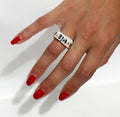 Bague en céramique inscription la vie la pute taille 49 fr 
