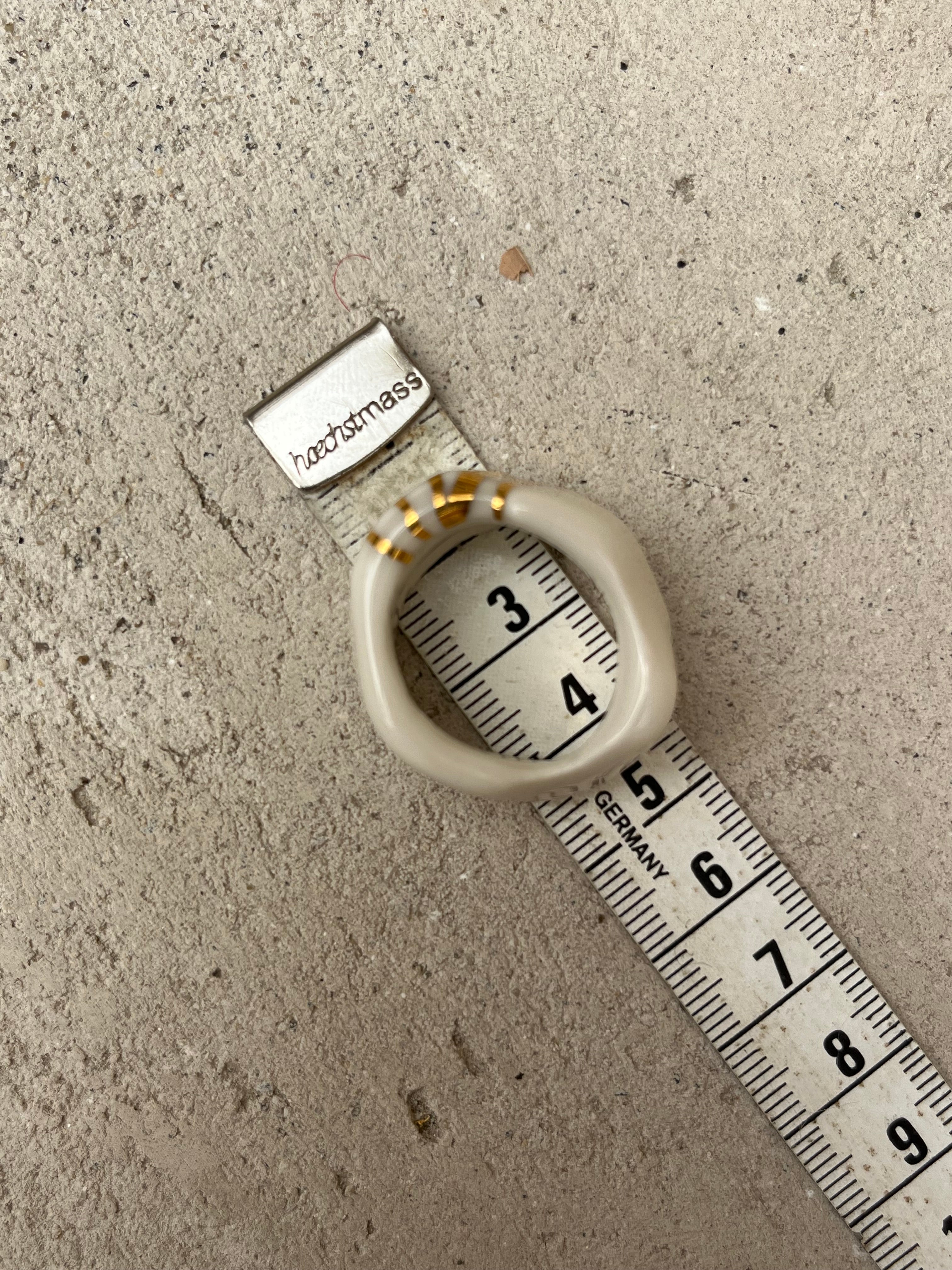 bague taille 61 fr à motif katsugi peint à la main avec de l'or 