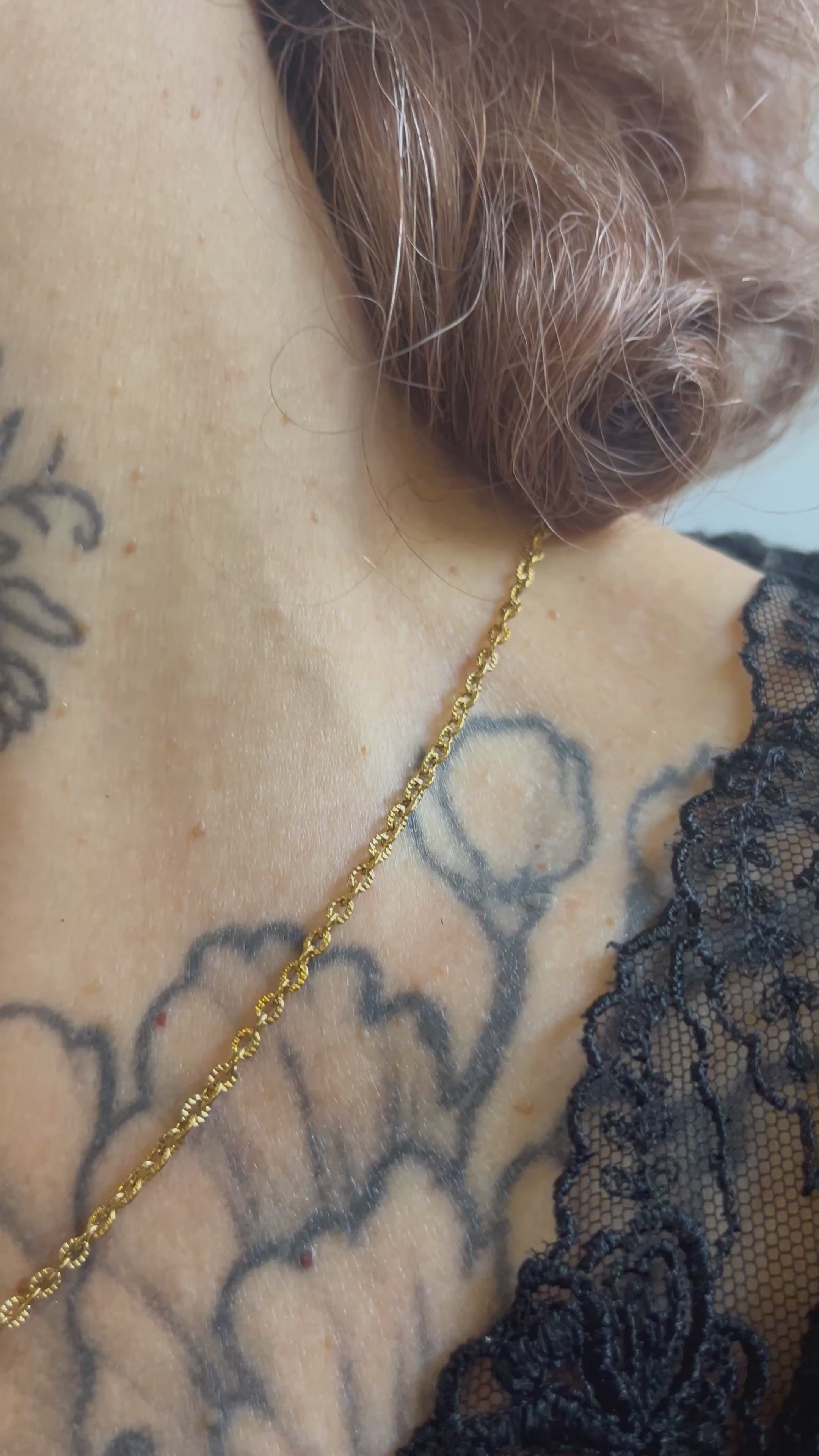 Maxi boucles leopard or 